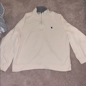 Men’s white quarter zip